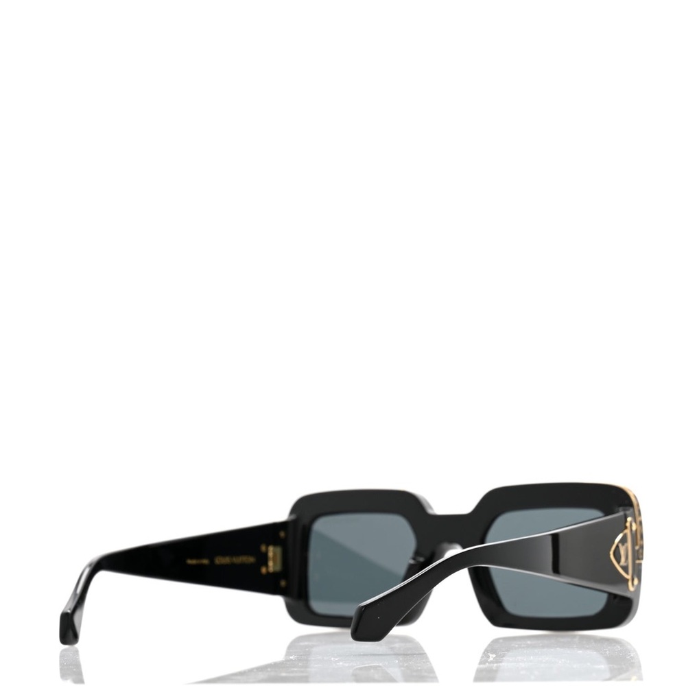 Louis Vuitton Black and Gold Sunglasses. New with LV Box, Case & Cleaning Cloth. - Picture 4 of 7